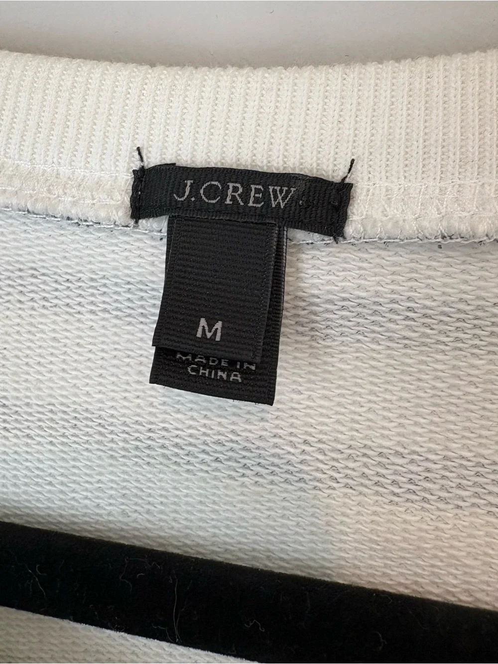J.Crew Stripe Jewel Nautical Preppy Summer Sweatshirt Embellishment Medium